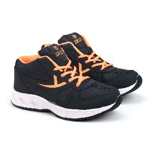 ZX-504 Navy Blue & Orange Shoes