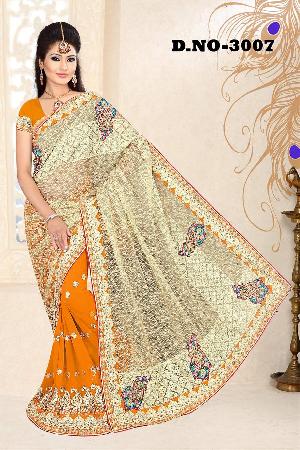 Aarya Ethnics Embroidered Georgette Saree_DN-3007-C