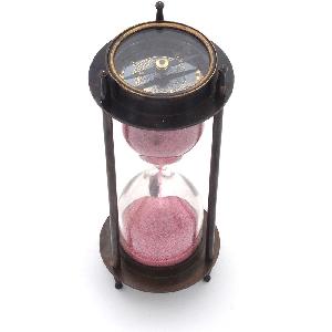 Little India Real Direction Compass n 5 Minute Sand Timer