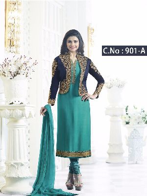 designer rama Straight cut Salwar suit