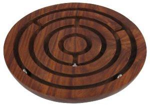 Wooden Labyrinth Ball Maze Puzzle Game Toys