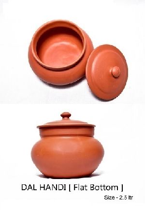 Terracotta Daal Handi Without Handle 2.5ltr