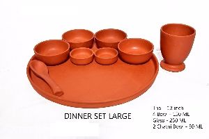 Terracotta Large Dinner Set