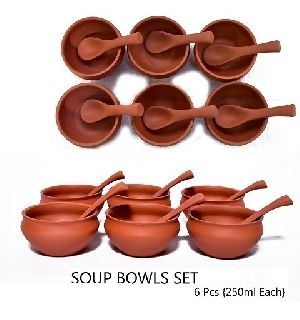 Terracotta Soup Bowl Set