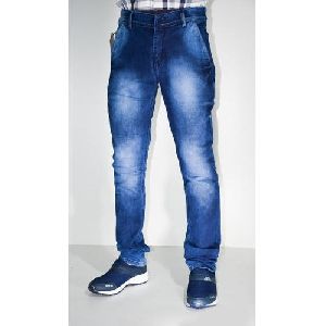 Mens Blue Shaded Jeans