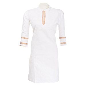 Collar White Kurtis