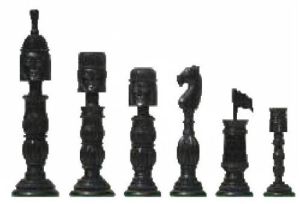 Camel Bone Figurine Chess Pieces