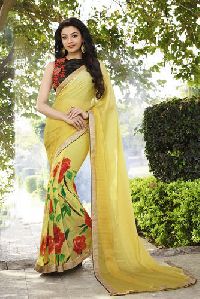 Shaily Kajal Agarwal Georgette Saree