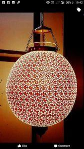 Mosaic Hanging Light