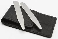 Leather Pouch Orosilber Collar Stays