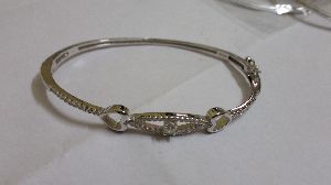 Ladies Silver CZ Bracelets