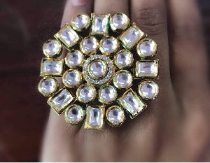 kundan polki rings