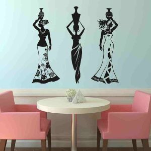 Decor Kafe Art Ladies Wall Sticker