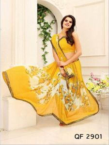 Printed Georgette Saree