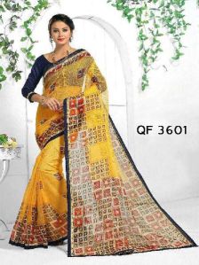 Stunning Net Cotton Saree