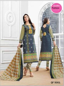 Unstitched Angel Cotton Churidar Suit