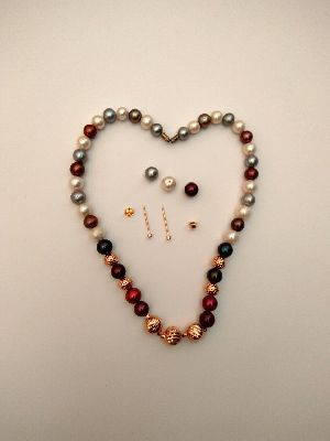 Gold and Pearl Mala Set