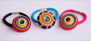 silk threaded hair band