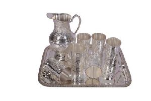 Silver Jug With Glasses