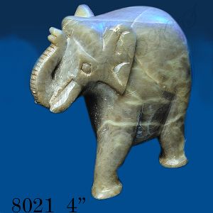 Soap Stone Solid Elephant - 8021