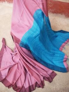 Tussar Staple Ghicha Pallu Silk Saree