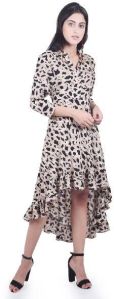 Cheeta Print high-low frock