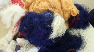 Colour viscose silk waste