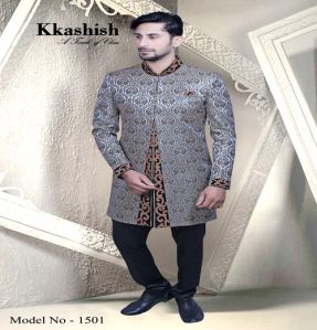 Plain Indo Western Sherwani