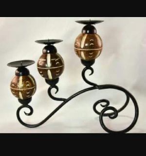 wrought iron candle holders