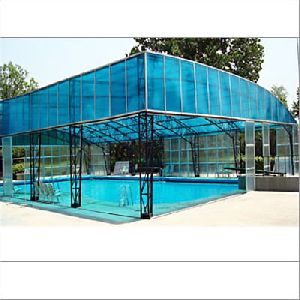 swimming pool shed