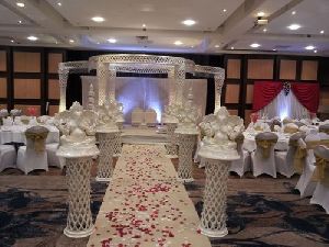 Indian Weddings fiber crystal mandap