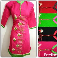 Pink Long Kurtis