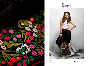 Embroidered Palazzo Pants