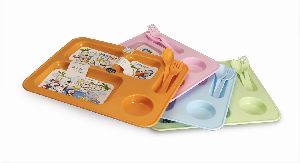 Plastic Kids Plate Set