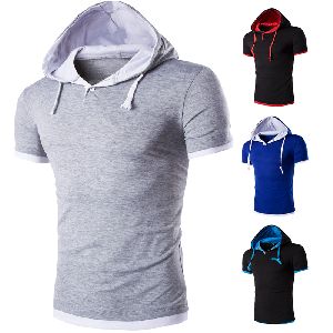 Mens Half Sleeve Hoodies