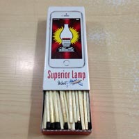 Superior Lamp I Matches Slides Premium Cardboard Matches