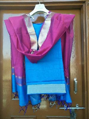 Maheshwari handloom soft cotton silk dupatta