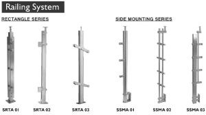 Rectangle Series Railing Fittings