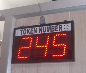 3 DIGIT TOKEN NUMBER DISPLAY