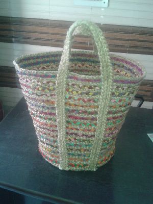 Basket(Jute+Cotton Chindi)