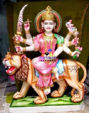 Marble Durga Statue