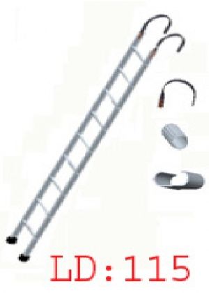 Aluminum Straight Pipe Hook Ladder