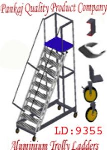 Aluminum Trolley Step Ladder