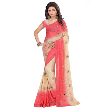 Nylon (nazneen) Embroidery Sarees