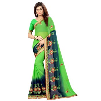 Nylon Embellished Sarees