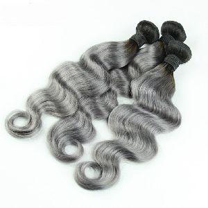 Non Remy Natural Gray Hair