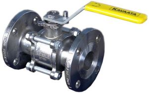 Flanged End 3 Piece Ball Valve