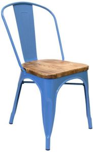 HV176 Blue Metal Chair