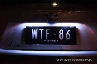 number plate lights