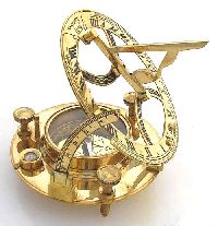 Brass Sundial Compass